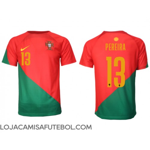 Camisa de Futebol Portugal Danilo Pereira #13 Equipamento Principal Mundo 2022 Manga Curta